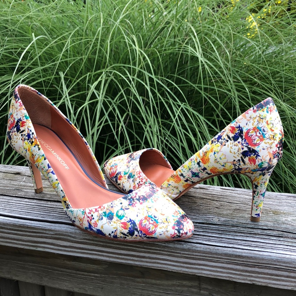 EUC Rebecca Minkoff floral heels 🌸